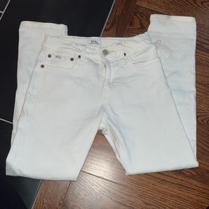 Polo Ralph Lauren Jeans Youth 12 The Sullivan Slim White Stretch Skinny Girls